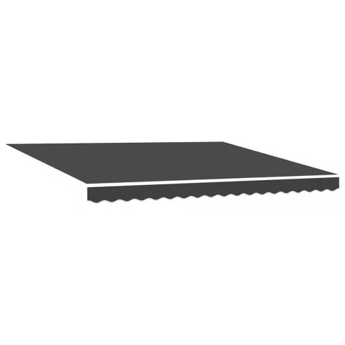 Behúzható napellenző Narancs és fehér 350x250 cm szövet