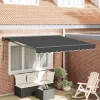 Behúzható napellenző Antracit 350x250 cm szövet