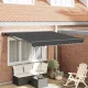 Behúzható napellenző Antracit 350x250 cm szövet