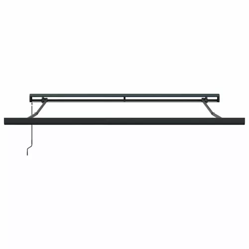 Behúzható napellenző Piros és fekete 350 x 250 cm Szövet és Fém