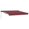 Behúzható napellenző Burgundi Vörös 350x250 cm szövet