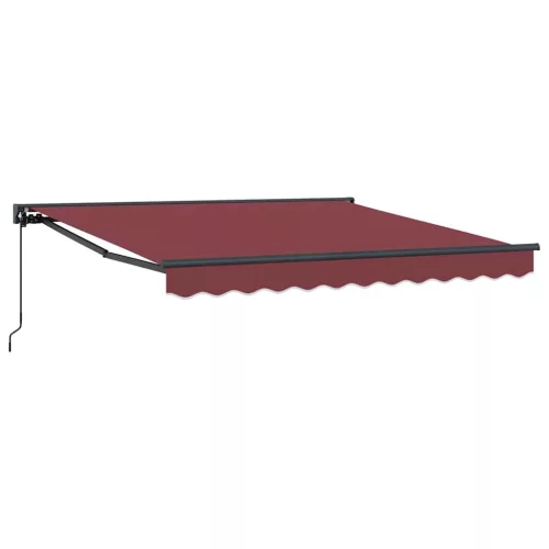 Behúzható napellenző Burgundi Vörös 350x250 cm szövet