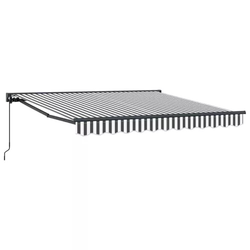 Behúzható napellenző Antracit és Fehér 350x250 cm szövet