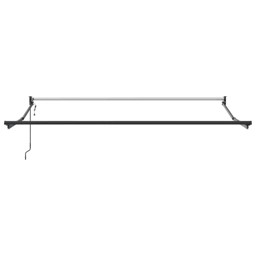 Behúzható napellenző Piros és fehér 350 x 250 cm szövet