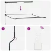 Behúzható napellenző Piros és fehér 350 x 250 cm szövet