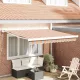 Behúzható napellenző Sokszínű 350 x 250 cm Szövet, Fém