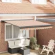 Behúzható napellenző Sokszínű 350 x 250 cm Szövet és Fém