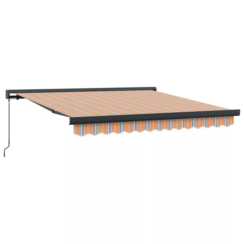 Behúzható napellenző Sokszínű 350 x 250 cm Szövet és Fém