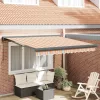 Behúzható napellenző Sokszínű 350 x 250 cm Szövet, Fém