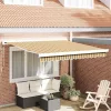 Behúzható napellenző Sokszínű 350 x 250 cm Szövet és Fém