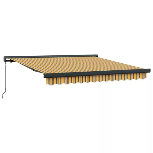 Behúzható napellenző Sokszínű 350 x 250 cm Szövet és Fém