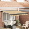 Behúzható napellenző Sokszínű 350 x 250 cm Szövet, Fém