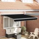 Behúzható napellenző Fekete 350 x 250 cm Szövet, Fém