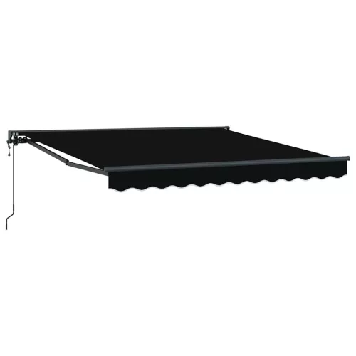 Behúzható napellenző Fekete 350x250 cm szövet