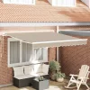 Behúzható napellenző Bézs 350 x 250 cm szövet