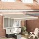 Behúzható napellenző Bézs 350 x 250 cm szövet