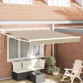 Behúzható napellenző Bézs 350 x 250 cm szövet