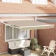 Behúzható napellenző Bézs 350 x 250 cm szövet