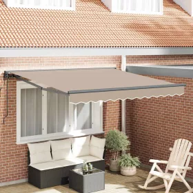 Behúzható napellenző Bézs 350x250 cm szövet