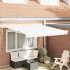 Behúzható napellenző Fehér 350 x 250 cm szövet