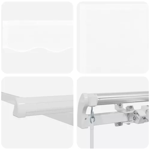 Behúzható napellenző Fehér 350 x 250 cm szövet