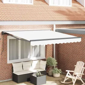 Behúzható napellenző Fehér 350x250 cm szövet
