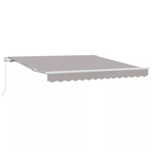 Behúzható napellenző Világosszürke 350 x 250 cm szövet