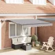 Behúzható napellenző Világosszürke 350 x 250 cm szövet