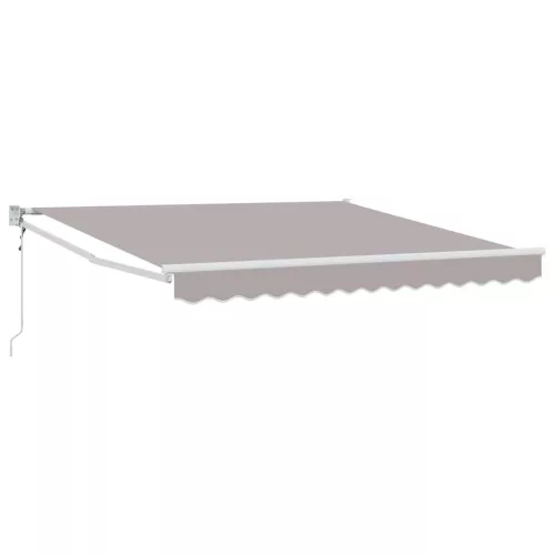 Behúzható napellenző Világosszürke 350 x 250 cm szövet