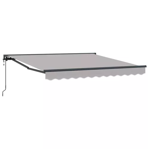 Behúzható napellenző Világosszürke 350x250 cm szövet