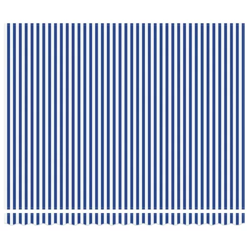 Behúzható napellenző Kék és Fehér 400x300 cm szövet