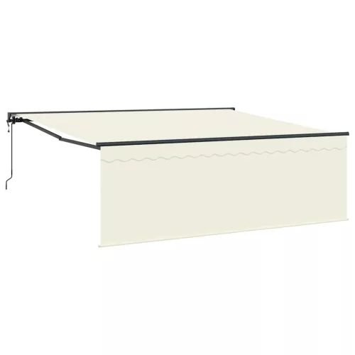 Behúzható napellenző Krém 400 × 300 cm szövet