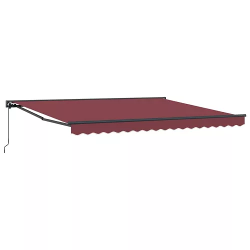 Behúzható napellenző Burgundi Vörös 400x300 cm szövet