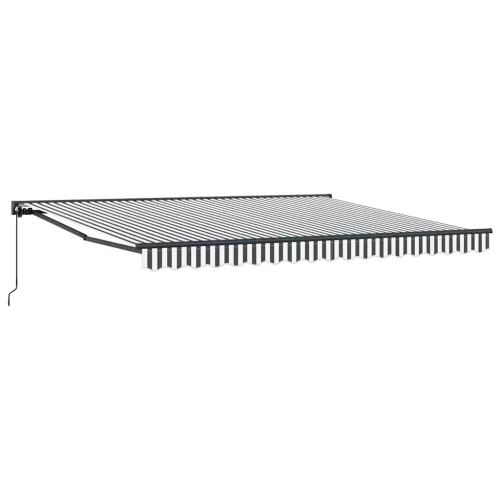 Behúzható napellenző Antracit és Fehér 400x300 cm szövet