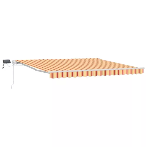 Behúzható napellenző sárga és narancssárga 400 ×300 cm szövet