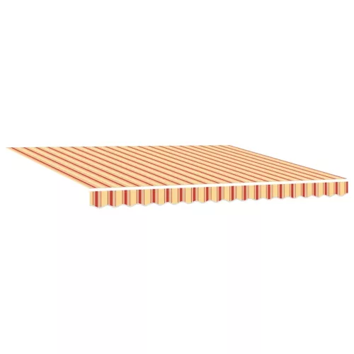Behúzható napellenző sárga és narancssárga 400 × 300 cm szövet