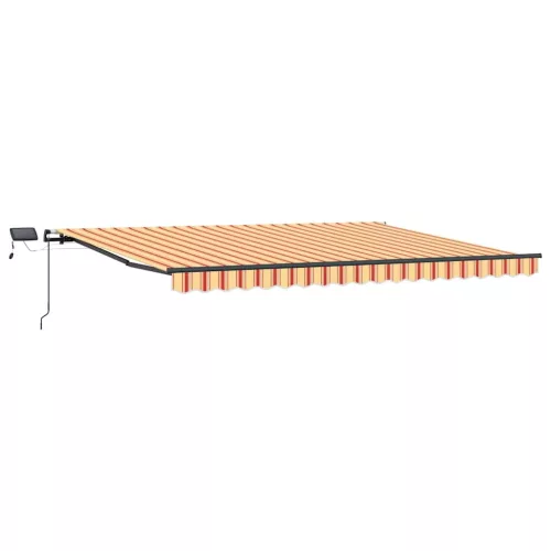 Behúzható napellenző sárga és narancssárga 400 ×300 cm szövet