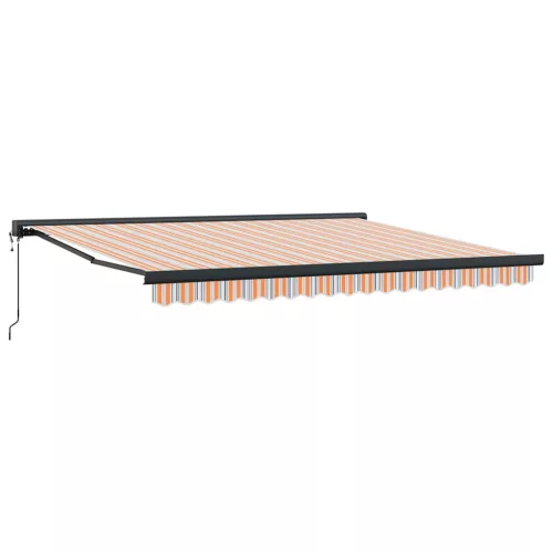 Behúzható napellenző Sokszínű 400 × 300 cm Szövet, Fém