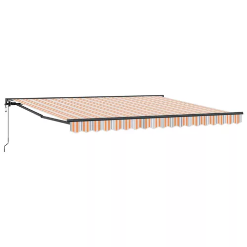 Behúzható napellenző Tarka csíkos 400x300 cm szövet