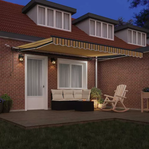 Behúzható napellenző tartalmaz Sokszínű 400 × 300 cm szövet