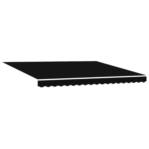 Behúzható napellenző Fekete 400 × 300 cm szövet
