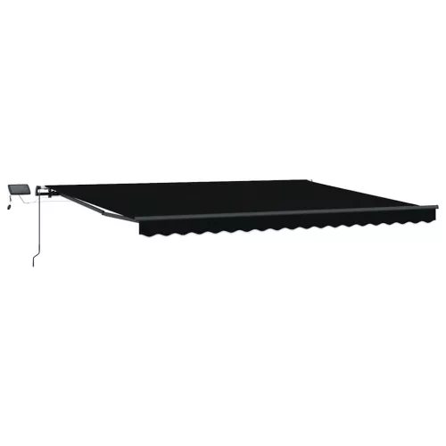 Behúzható napellenző Fekete 400 ×300 cm szövet