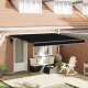 Behúzható napellenző tartalmaz Fekete 400 × 300 cm szövet