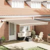 Behúzható napellenző tartalmaz Bézs 400 ×300 cm szövet