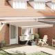 Behúzható napellenző tartalmaz Bézs 400 ×300 cm szövet