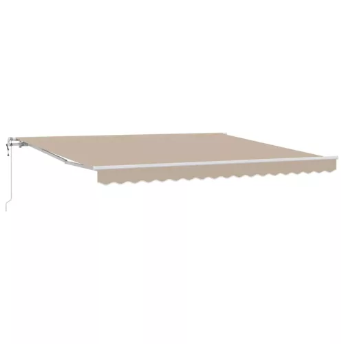 Behúzható napellenző 400 × 300 cm Bézs