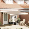 Behúzható napellenző Bézs 400 ×300 cm Szövet és Fém