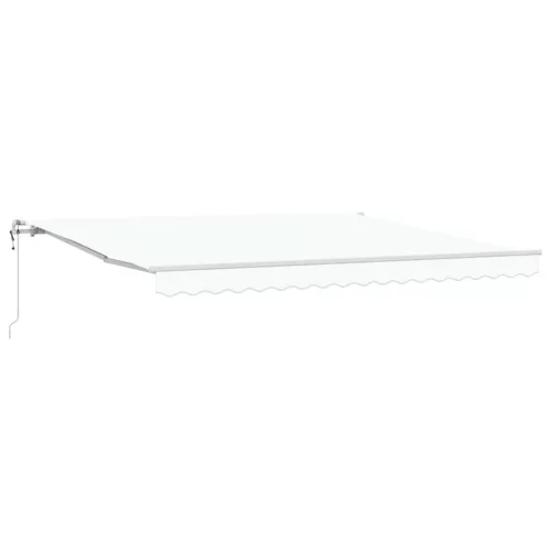 Behúzható napellenző 400 × 300 cm Fehér
