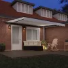 Behúzható napellenző tartalmaz Fehér 400 × 300 cm szövet