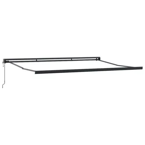 Behúzható napellenző Fehér 400 × 300 cm Szövet, Fém